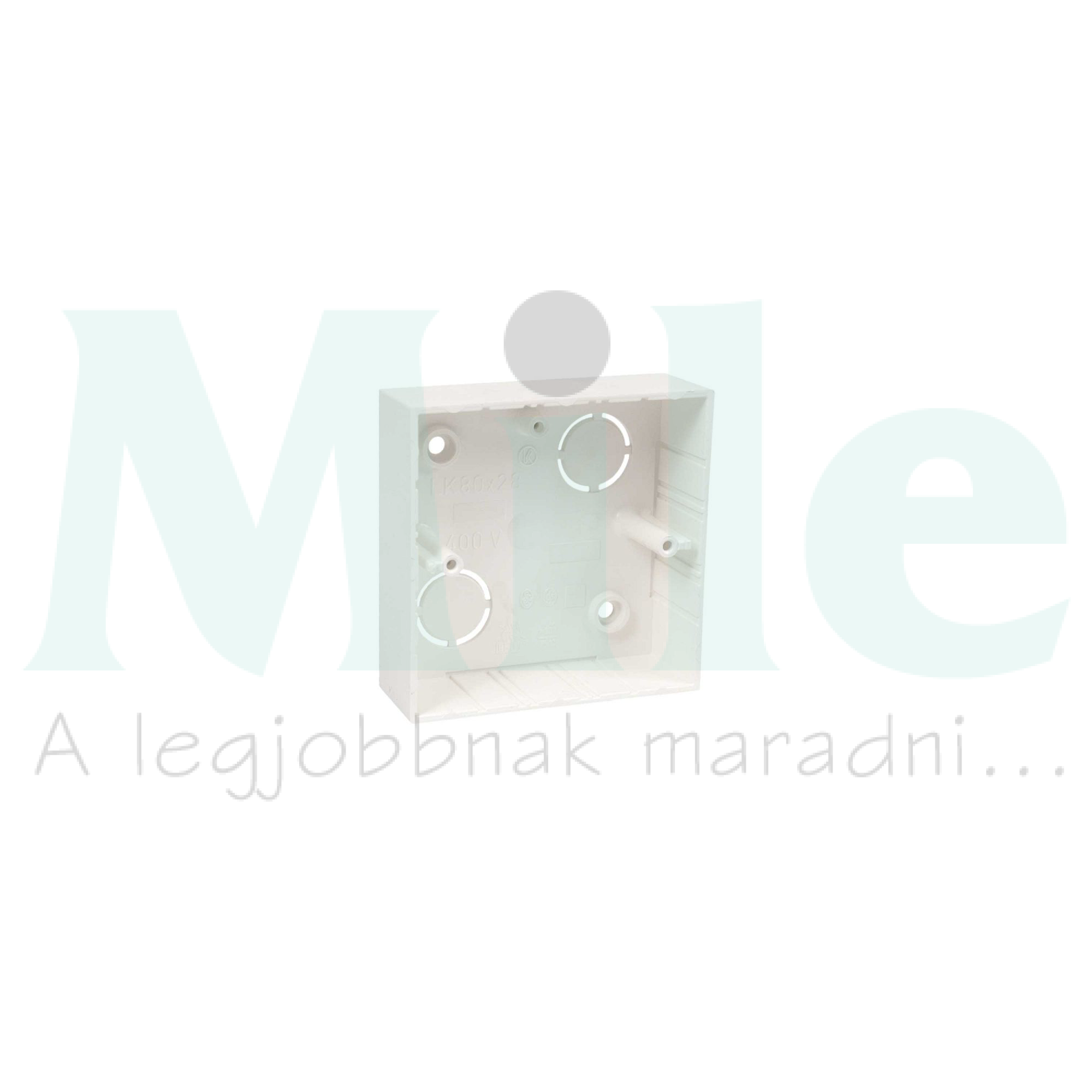 Vezetékcsatorna elosztódoboz műanyag 82mmx 82mm 28mm fehér 4mm2-vezetőhöz(max.) LK KOPOS